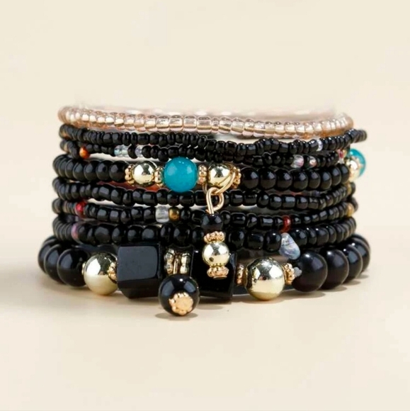 8pcs Bead Decor Bracelet - Picture 1 of 4